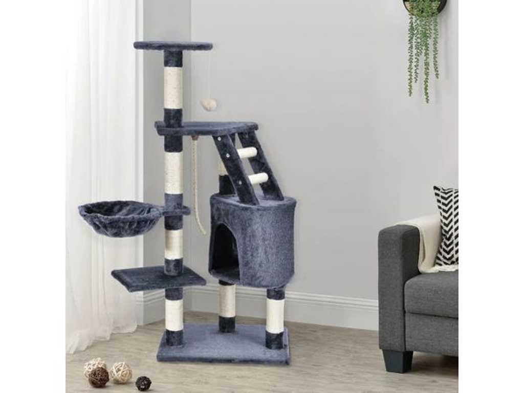 Cat tree with cave hollow platforms sisal