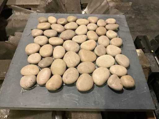 Pietre e mosaici Beige Grande lotto di piastrelle mosaice nei massi