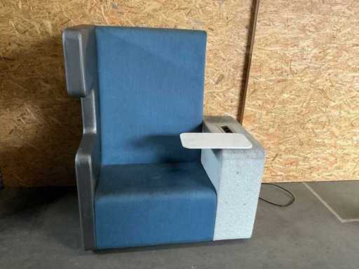 Posto acustico con tavolo e flusso 120x80x145cm