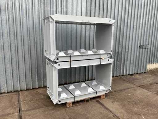 Concrete block mold 2x