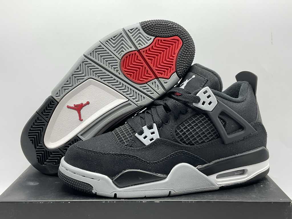 Nike Air Jordan 4 Retro SE Black Canvas Sneakers 36 1/2