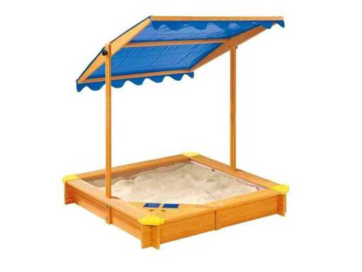 MaxxToys 21178 zandbak met verstelbaar dak 120x120x120cm