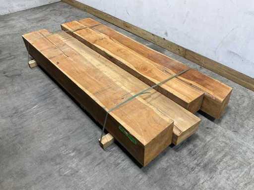 Belka tekowa 230x15-30 cm (4x)