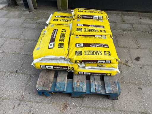 Palet de mortar de beton