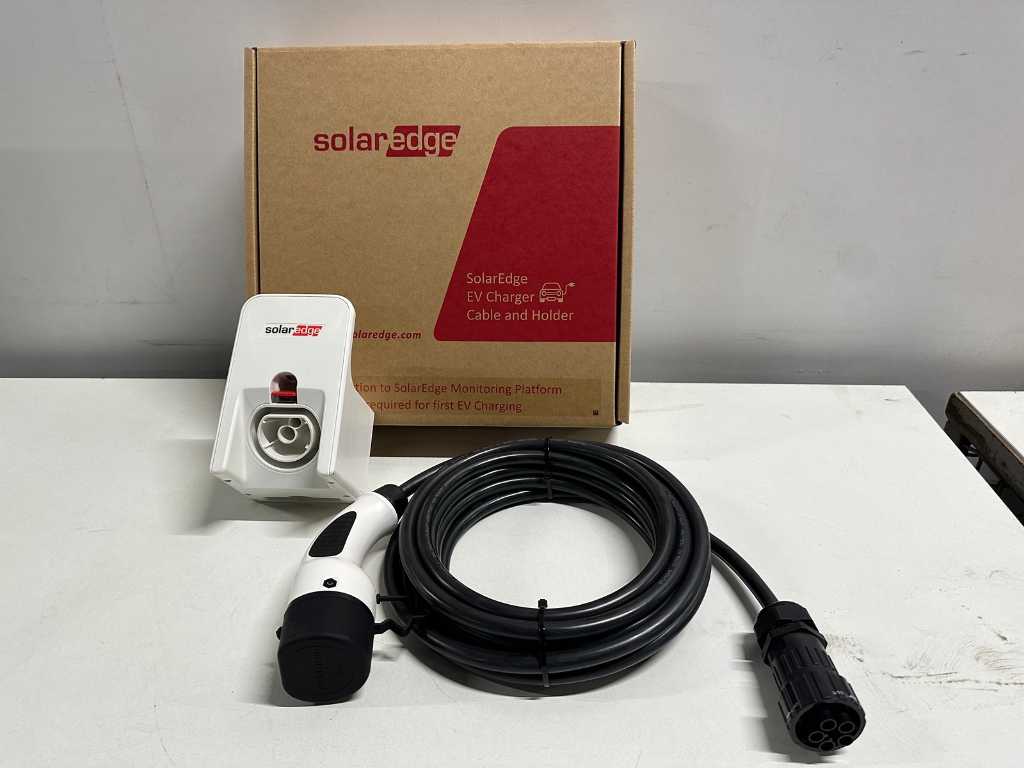 SolarEdge - SE-EV-KIT-25M32-2 - EV charger cable and holder 7.6m Type2 32A