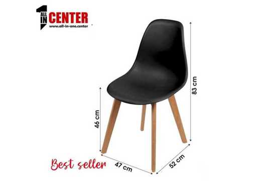 IVY - ZWARTE PP-STOEL (4x)