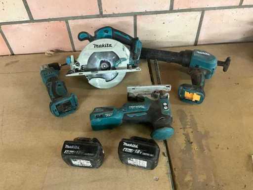 Makita accugereedschap (4x)