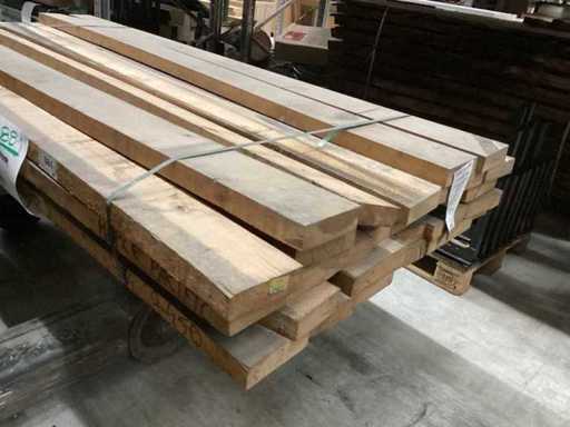 Maple Pacific planed / boards edged on 4 sides / 2.50m long / max width board 29cm / thickness board 50mm / dry air-dried