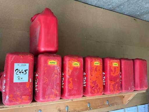Contenitore di carburante in plastica 10lt (8x)