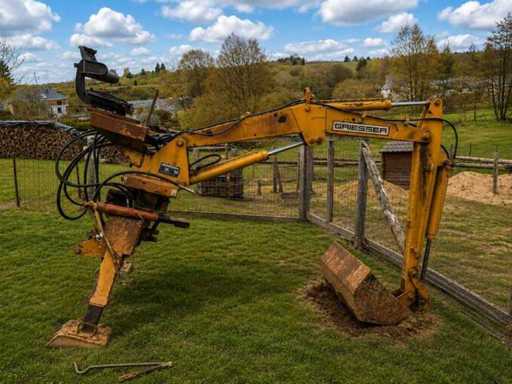 1988 Gru idraulica Griesser Backhoe / Mini escavatore idraulico su stabilizzatori Gru da costruzione