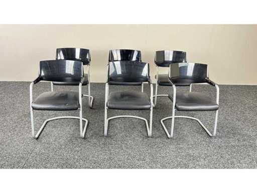 GDB - - cuir - chaises de conférence (6x)