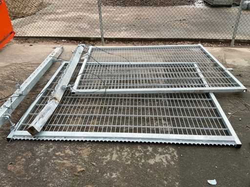 Gegalvaniseerde toegangspoort