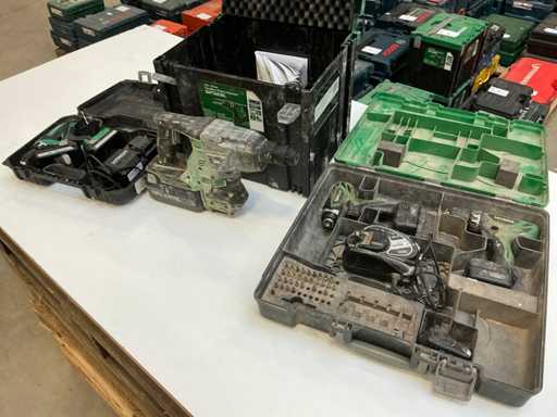 Hitachi Akkuloses Werkzeug (3x)