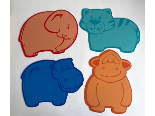 *NOU* Saltele de joacă pentru animale pentru copii pentru educație HABA, plăci de podea (10 piese)