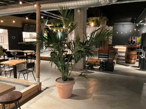 Palmen-Kunstpflanze mit Topf