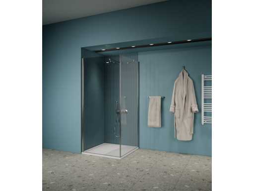 Gliss Design Box Doccia Magus Cromo 1 Porta 80 (2x)