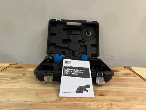 HBM Machines - Meuleuse d’angle à batterie 20V 125mm