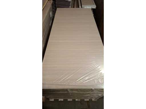 2 SLIDING DOORS - FULL SET - FINISHED FOIL OAK WHITE