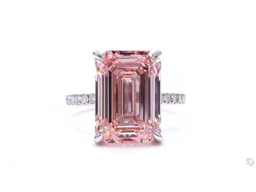 Anello in oro bianco 18 carati con 10,54 carati crt. diamante