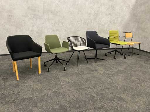 6x sedia conferenza - vari marchi di design