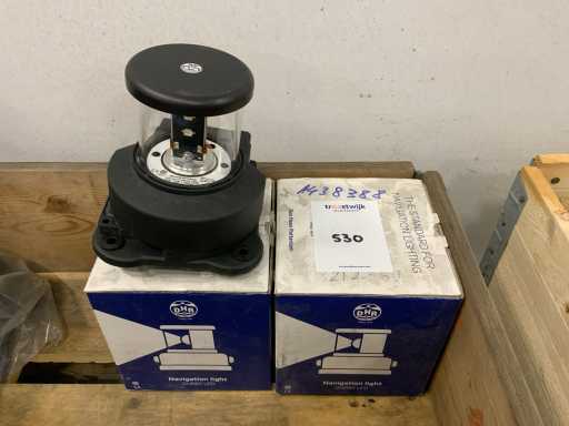 Den Haan Lanterna da recinzione Whitw 5 NM a tutto tondo (2x)