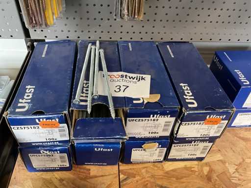 8 Schachteln mit Rahmenschrauben