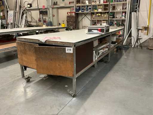 Verrijdbare werktafel