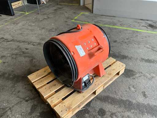 Schäfer VAF8000B ventilator op de bouwplaats