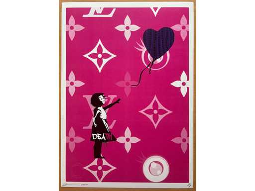 DEATH NYC : Vuitton Banksy Girl with Balloon